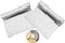 2 Pcs Stainless Steel Food Scraper and Chopper, Large Griddle Spatula Kitchen Tool Gadget, Bench Scraper with Measuring