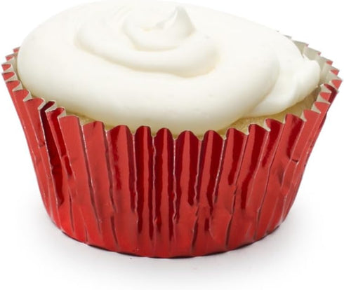 Fox Run Christmas Set of 45 Foil Muffin and Cupcake Liners, Standard Size Wrappers