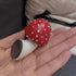 3 PCS Mushroom Refrigerator Magnets, Cute Fairy Tale Red Mushroom Stickers for Home Office Creative Decor