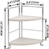 kaileyouxiangongsi 2-Tier Bathroom Countertop Organizer - Vanity Tray Cosmetic & Makeup Storage- Kitchen Spice Rack Standing Shelf - Corner Storage Shelf, Silver by kaileyouxiangongsi