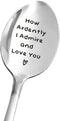 Jane Austen Funny Coffee Spoon Gift, Engraved Stainless Steel for Girlfriend, Birthday, Valentine