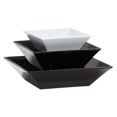 G.E.T. ML-246-BK 1.6 qt. Square Bowl, Black