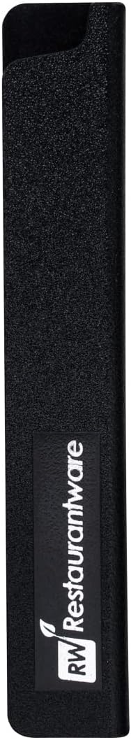 Sensei 6 x 1 Inch Knife Sleeve, 1 Knife Protector - Fits Steak Knife, Felt Lining, Black Plastic Knife Blade Guard, Durable, Cut-Proof - Restaurantware by Restaurantware