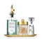 Altfun Glass Mouthwash Dispenser for Bathroom with Cups, Style Mouthwash Container Bottle with