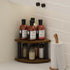 Countertop 2-Tier Countertop Furinno Turn-N-Tube Kitchen Organizer, Corner Organizer Shelf, Corner Shelf, for Kitchen