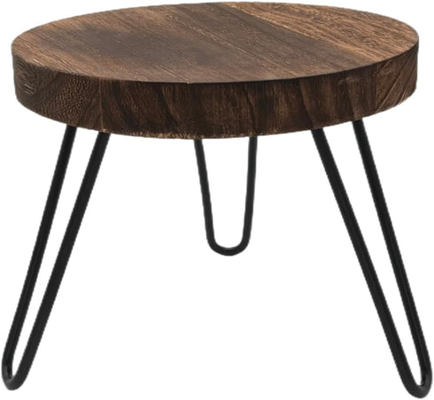 8'' 5-10 Inch Wood Plant Stand Indoor Outdoor, Wooden Planter Stands Fit Pot, Plant Stool Flower Pot Stand Gardening