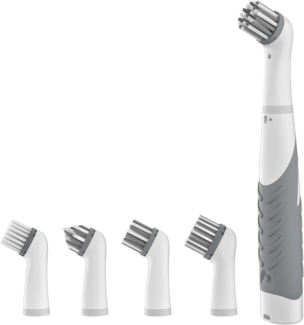 Electric Cleaning Brush with 4 in 1 Multiple Brush Heads,Indoor Household Cordless