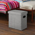 16.5x16.5x10.6in COSYLAND Ottoman with Storage Collapsible Fabric - Footrest Foot Stool for Room, Slim Tall Folding