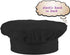 Kids Adjustable Cotton Apron and Chef Hat Set, Large Pocket Black Bibs for Cooking Baking Painting