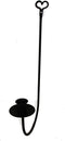 Hand Crafted & American Made! Wrought Iron Wall Sconce Single Arm with Heart Top