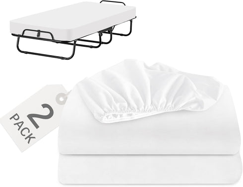 Biloban Cot Sheets 3175 2 Pack, Cot Size Fitted Sheet Fits for