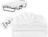 Biloban Cot Sheets 3175 2 Pack, Cot Size Fitted Sheet Fits for