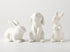 GOODSTART Ceramic Bunny Rabbits Easter Bunny Figurine Porcelain Modern Art Home Decoration, Statues