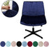 Acoolser Armless Chair Slipcover Criss Cross Accent Mid Back Wide Seat Swivel Task Chair Protector Stretch Removable