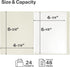 CRANBURY Small Photo Album 4x6 (Black), 2-Pack Mini Plastic Picture Album Binder, 24 Pockets for 48 Pictures