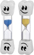 Smile Tooth 2 Minute Sand Timer, Assorted Colors (2 Pack)