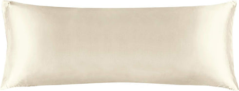 BEDELITE Satin Body Pillow Cover - Super Soft Cooling Pillowcase for Hair and Skin, Breathable Silky Full Long