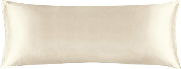 BEDELITE Satin Body Pillow Cover - Super Soft Cooling Pillowcase for Hair and Skin, Breathable Silky Full Long