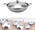 Ciieeo Shabu Shabu Hot Pot Pot Stainless Steel Dry Pot Camping Stove Stock Cooking Pot Seafood Pot Alcohol Stove Pan Noodle Ramen Pot Chef Wok with Lid Paella Skillet 22cm by Ciieeo