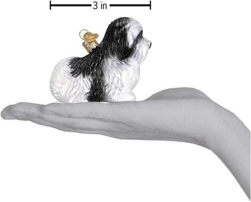 Old World Christmas Havanese Dog Collection Glass Blown Ornaments for Christmas Tree