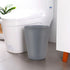 1.5 Gallon Small Trash Can, Round Wastebasket for Bathroom Bedroom Kitchen Countertop, Gray (2 Pack)