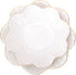 Porcelain Serving Dish, Ceramics Flower Relish Tray with Metallic Rim, 6.6 inch Bowls for Wedding, Party, Cereal, Pasta