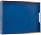 MAONAME Royal Blue Serving Tray with Handles, Rectangular Decorative Tray, Modern Coffee