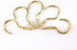 yueton 50pcs Metal Screw-in Ceiling Hooks, Cup Hooks (Gold)
