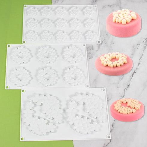 Flower Cloud Shaped Donut Silicone Mold, DIY Chocolate Baking Tools, Cake Decoration Accessories Bakeware