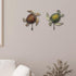 Comfy Hour Ocean Voyage Collection Sea Turtle Coastal Beach Coral Theme Decorative Wall Hanger Set of 2
