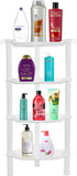 4 13.5 10 33.5 Inches, 4 Tier Corner Shower Caddy, Rustproof, Plastic Shower Organizer for Bathroom, Bathtub, Shower