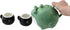 HAKONE YOSEGI Set, (30 oz 2 5 oz Frog Teapot & Cup Japanese Tea Service with Filter & Gift Box Teapot, Cups)
