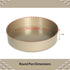 Glad Round Baking Pan, Nonstick Heavy Duty Metal Bakeware for Cakes and Desserts, Gold
