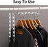 CBTONE 6 Pack Closet Space Saving Hangers - Multi-Purpose Metal Magic Cascading Hangers with Updated Hook Design for