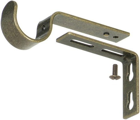 Ivilon Adjustable Brackets for Curtain Rods - Set of 2 for 1 or 1 1/8 Inch Rods