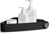 Sotfamily Shower Caddy Corner, 2 Pack Adhesive Shelves for Inside Shower, Plastic Organizer for Bathroom Storage (Black)