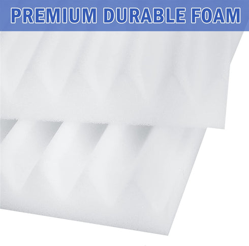 YoleShy Window Air Conditioner Side Panels, Foam Insulation Kit for AC Units, Pack of 2, 17 X 9 X 1 inch, White