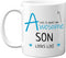 Son Mug, 11oz Ceramic Dishwasher Safe - Birthday Gifts for Son, Awesome Son Looks Like, Presents, Gifts