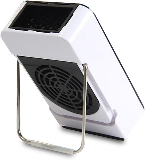 Safety Mini Portable Electric Fan Heater, Energy-saving Room Desktop Air Warmer, Black