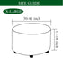 Outdoor,XL,22 CRFATOP Waterproof Round Ottoman Covers Slipcover Stretch Footstool Protector Covers Soft Footrest