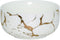 Ceramic Cereal Bowl, Marble Soup Bowl 17 OZ, Luxury Gold Inlay Dessert Bowl, Microwave Safe