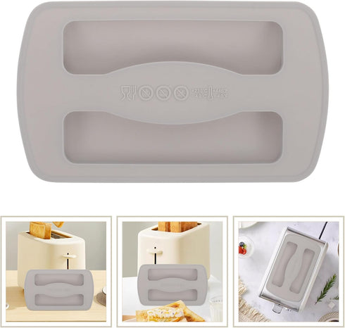 HEMOTON Silicone Toaster Dust Covers - 2 Slice Toaster Lid for Electric Bread Maker Top Covers