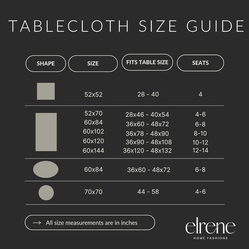 Elrene Home Fashions Caiden Elegance Damask Tablecloth, Waterproof, Stain & Wrinkle Resistant, 52" x 52" Taupe