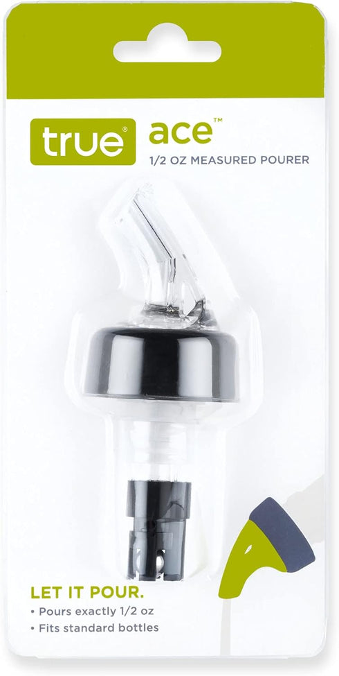 True Ace Measured Liquor Pour Spout, 1/2 Ounce, Fits Standard Liquor Bottles, Set of 1