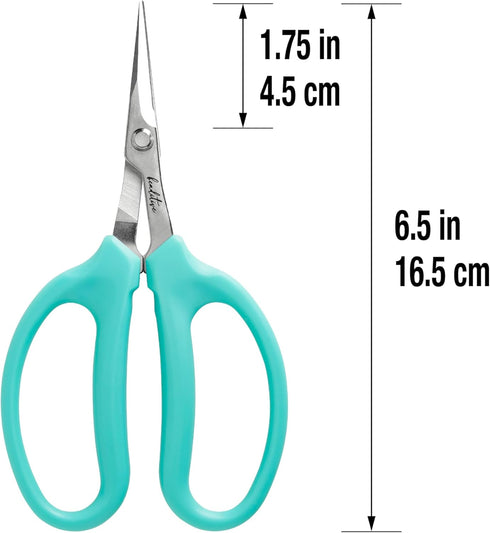 Beaditive Culinary Herb Scissors - Compact 6.5-Inch Stainless Steel Kitchen Scissors for Snipping Fresh Herbs