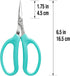 Beaditive Culinary Herb Scissors - Compact 6.5-Inch Stainless Steel Kitchen Scissors for Snipping Fresh Herbs
