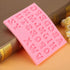Alphabet Silicone Mold, 26 Uppercase Letters for Cookies Desserts Making Tool, Chocolate Fondant Polymer Clay