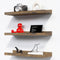 RICHER HOUSE 3 Set Floating Shelves for Wall Decor, 16 inches Wall