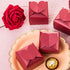 AWELL Burgundy Favor Box Bulk - 2.5x2x2.5 inches with Heart Bow, Pack of 50 Party Favor Boxes