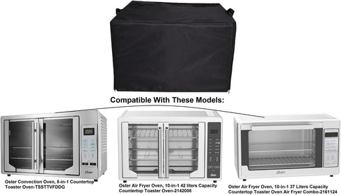 Heavy Duty Water proof Dust Cover for French Door Convection Countertop and Toaster Oven,Compatible With Oster Convection Oven, 8-in-1 Countertop Toaster Oven-TSSTTVFDDG/2161124/2142008